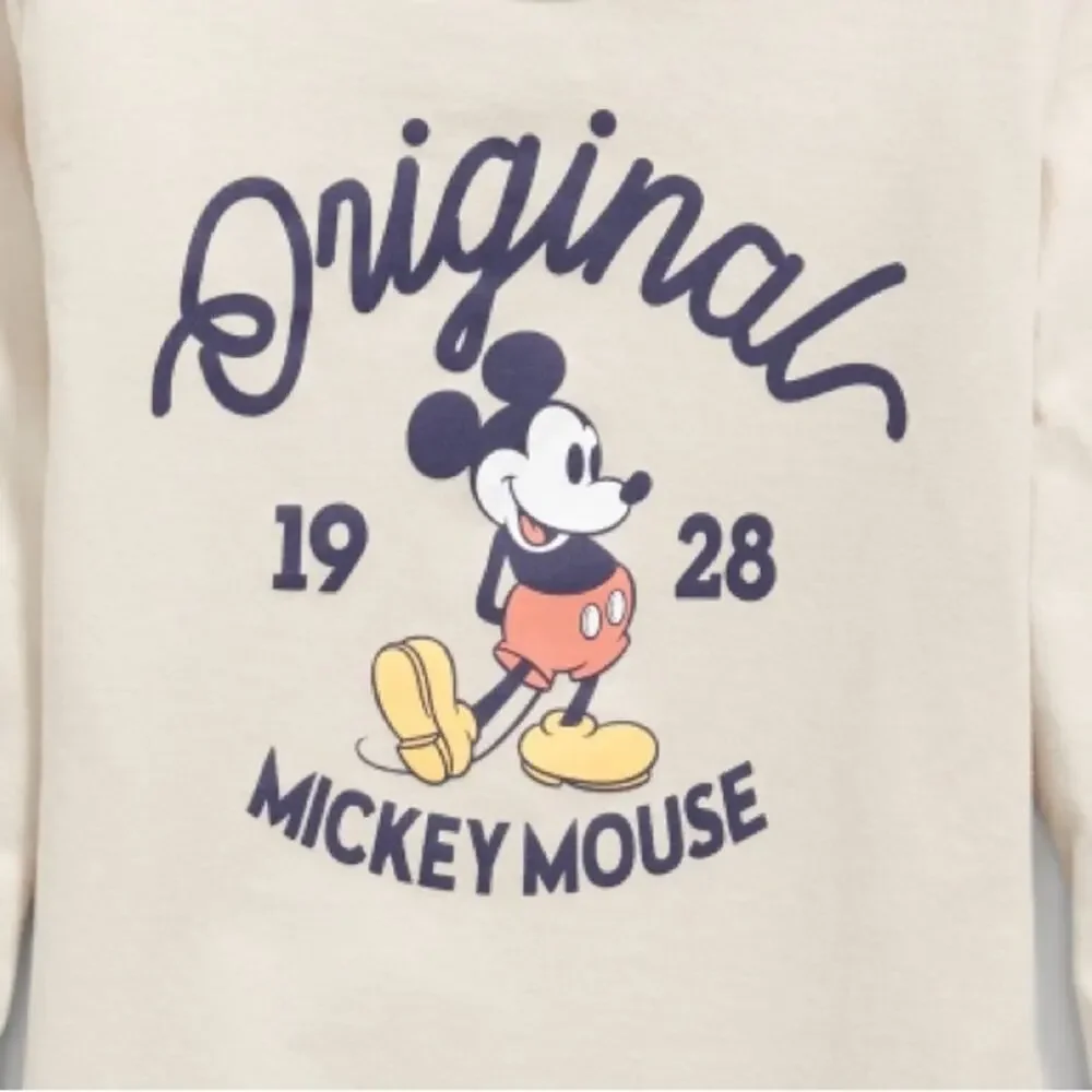 Old Navy Mickey Mouse Lettuce Edge Licensed Graphic T-Shirt